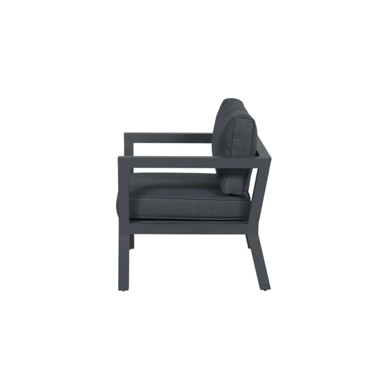 Colorado lounge tuinstoel - carbon black - reflex black 4