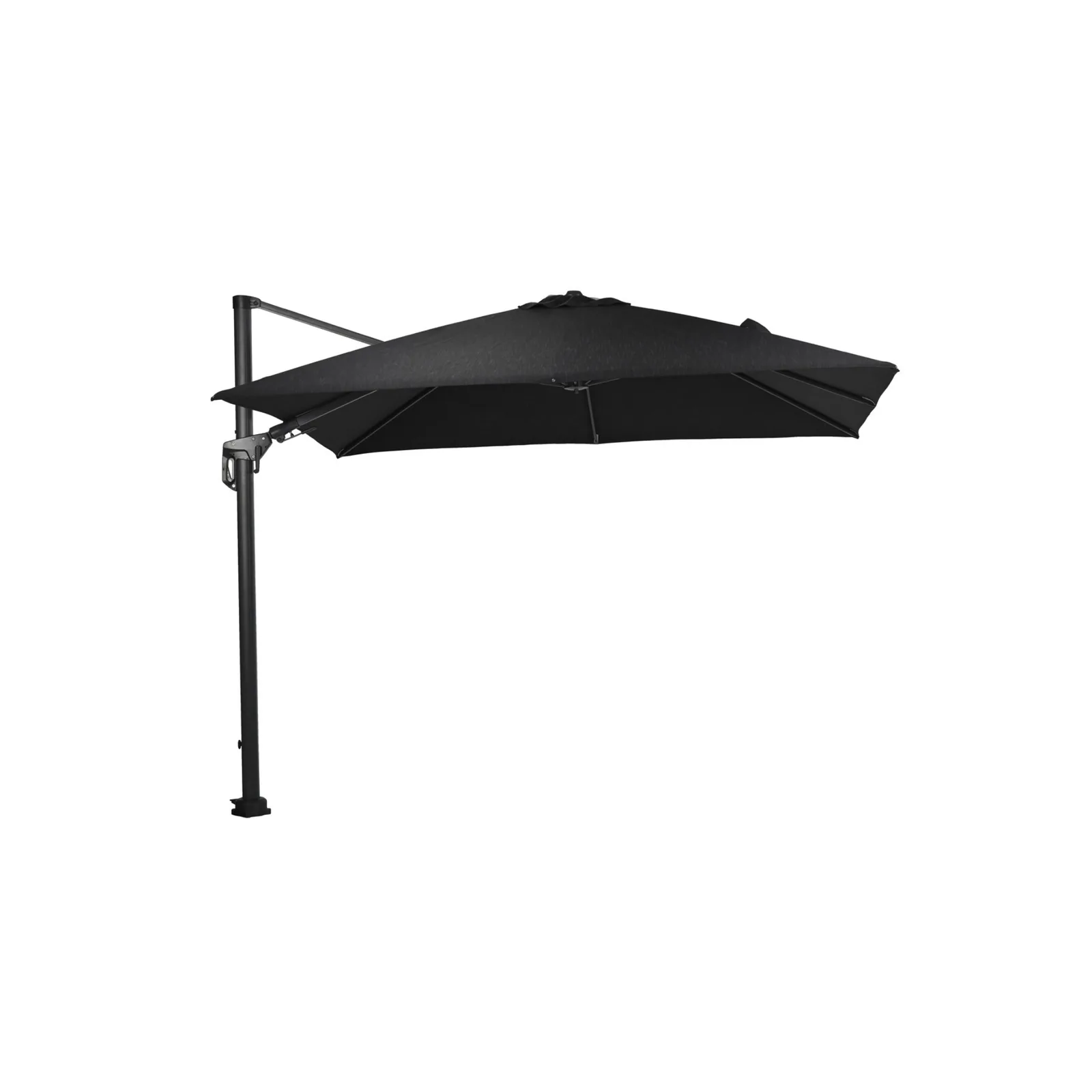 Hawaii Deluxe zweefparasol - 300x300 cm - carbon black - black