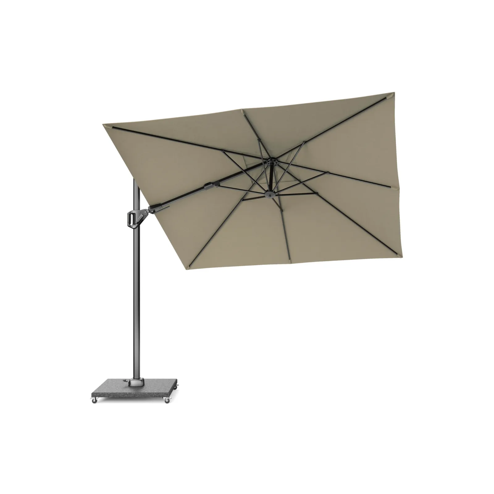 Platinum Sun &amp; Shade zweefparasol Voyager T² 270x270 taupe 10