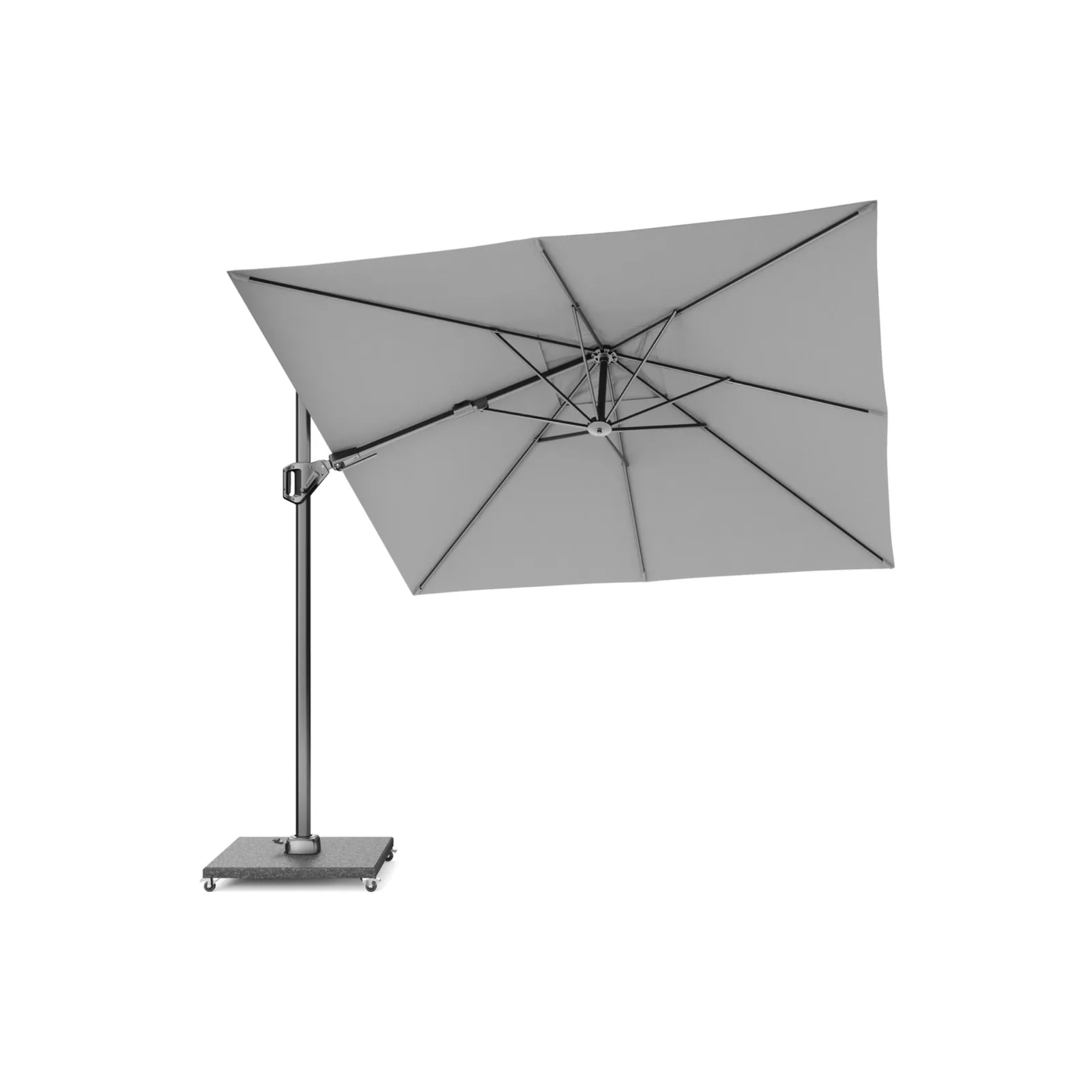 Platinum Sun &amp; Shade zweefparasol Voyager T² 270x270 lichtgrijs. 9
